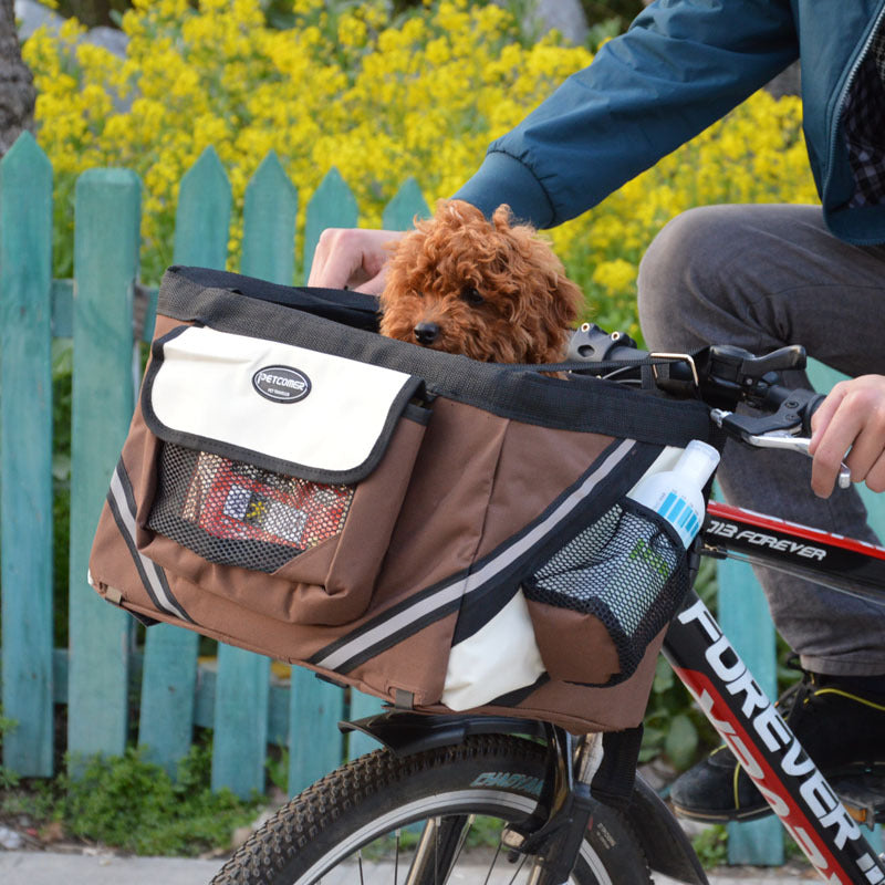 The Ultimate Pet Bicycle Front Basket for Safe and Fun Adventures