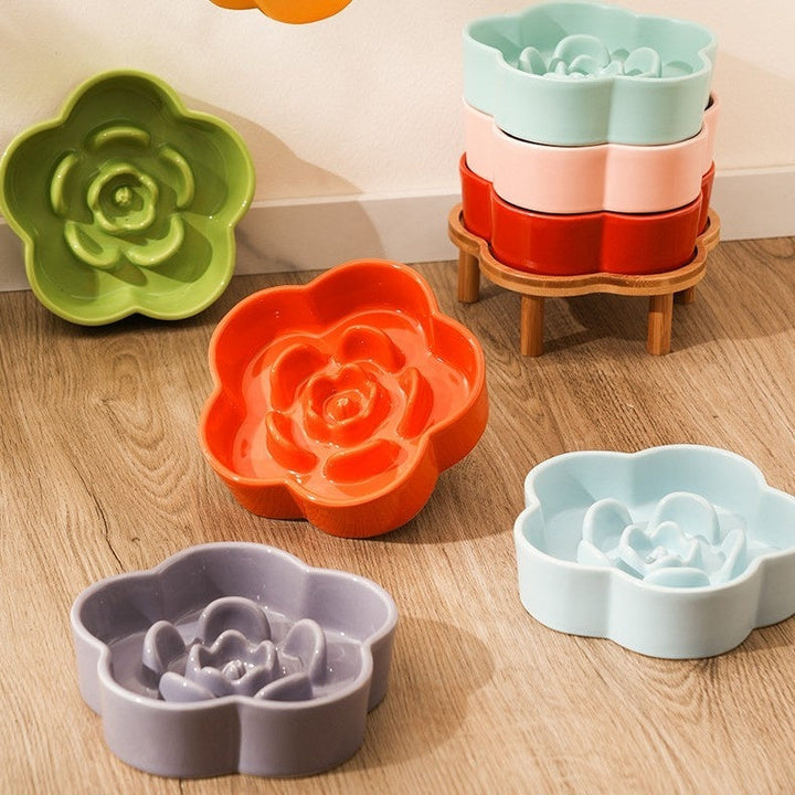 Enhance Your Pet's Dining Experience with Our Ceramic Slow Feeding Bowl